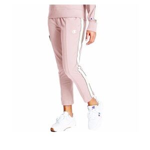 CHAMPION Heritage Dream Pink Logo Track Pants NWT M